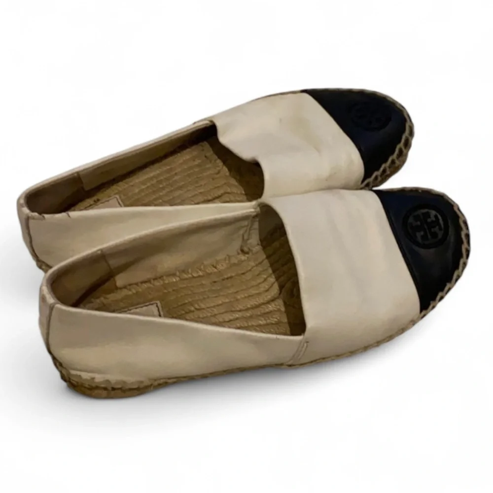 Tory Burch‎ White and Black Espadrilles